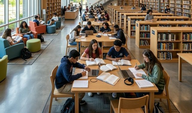 Modern Library and Resource Center at SND Public School